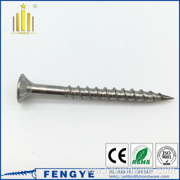 Stainless Cross Recessed Countersunk Flat Head Wood Screw